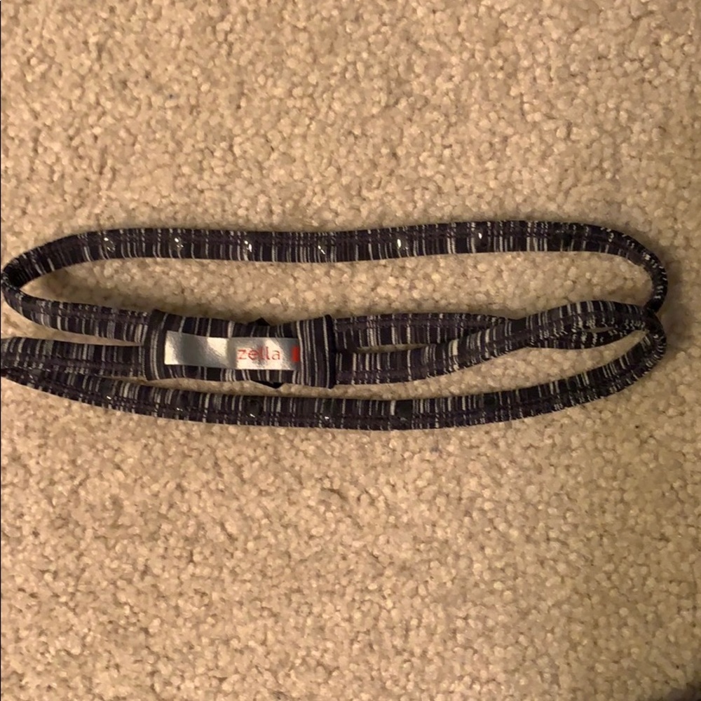 Zella Black/Gray/White Double Headband